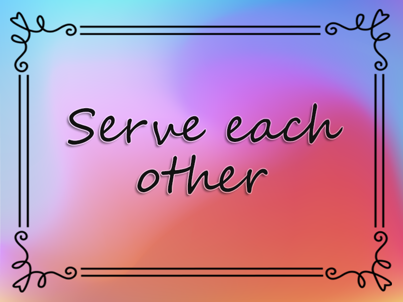 Serve Each Other marriage advice: Serve Each Other