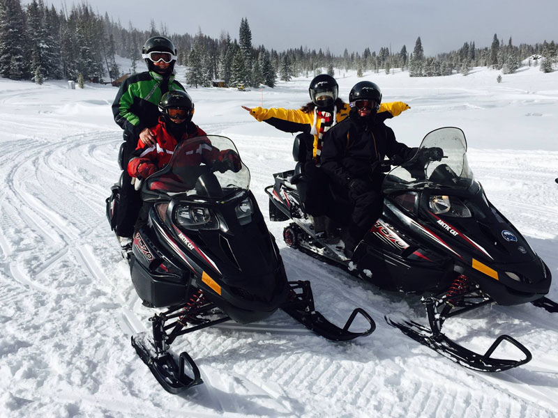 Snowmobiling