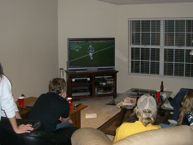 Football (watching on Tv)